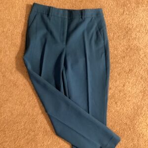 White House Black Market Slim Ankle Pants, Teal Blue, women’s size 4, excellent!
